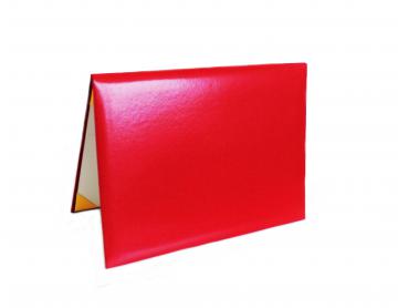 Premium Unmarked Diploma Cover 4 Corners - Red