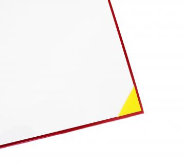 Premium Unmarked Diploma Cover 4 Corners - Red